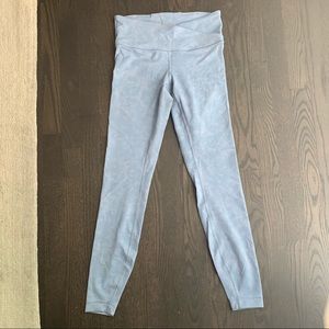 Lululemon Blue Wash Leggings with Wrap Waist